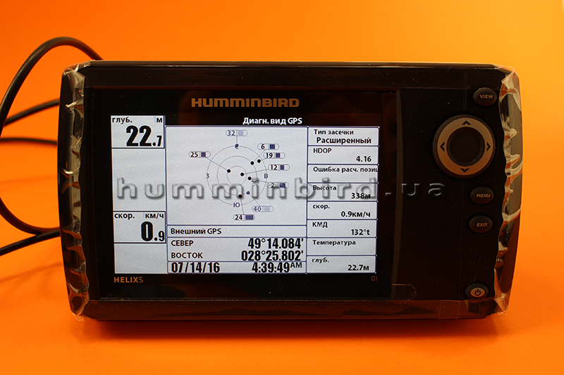 Подключение внешнего GPS к эхолотам Humminbird Helix 5 и Helix 7